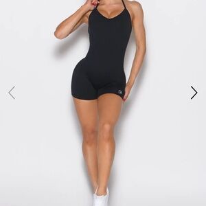 Bombshell Sportswear Black Sculpt Bodysuit Shorts